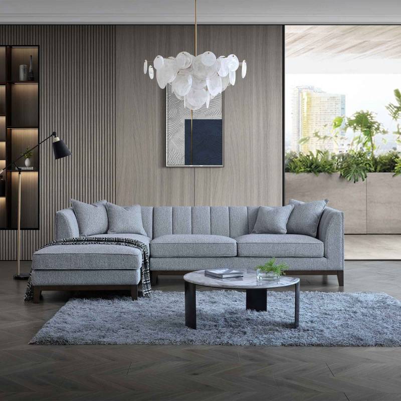 2 Piece Sectional Sofa - Dolphin